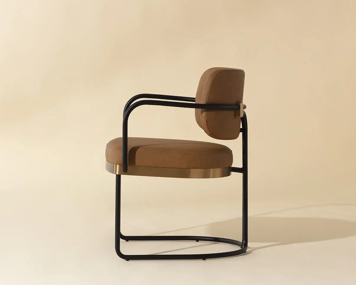 SUNPAN JALEN DINING ARMCHAIR - MILLIKEN COGNAC 111699 newmarket