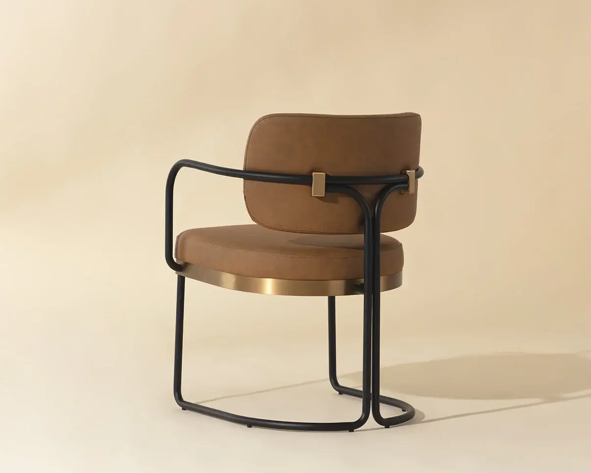 SUNPAN JALEN DINING ARMCHAIR - MILLIKEN COGNAC 111699 newmarket