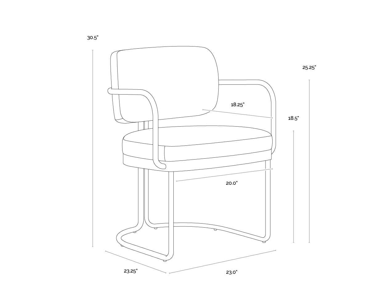 SUNPAN JALEN DINING ARMCHAIR - IVANHOE PINE 112393 oakville