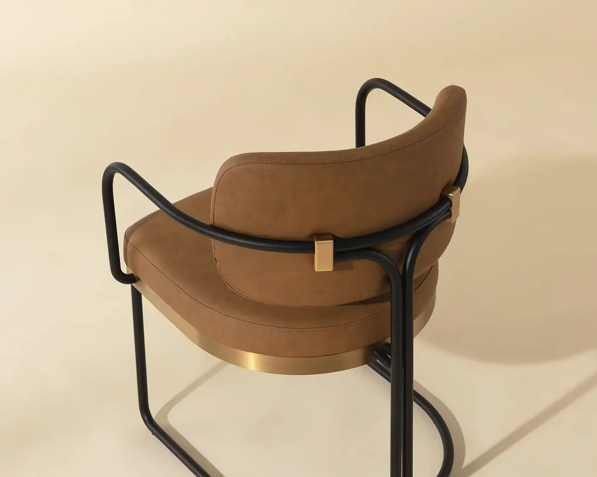 SUNPAN JALEN DINING ARMCHAIR - MILLIKEN COGNAC 111699 newmarket