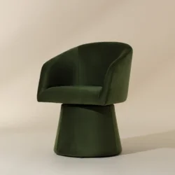 SUNPAN ETTA SWIVEL DINING ARMCHAIR - MOSS GREEN 111767 vaughan
