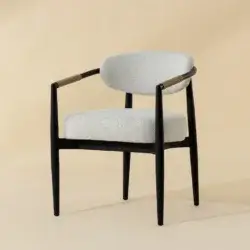 SUNPAN MARITA DINING ARMCHAIR - BLACK - LOUIS CREAM 112101 toronto