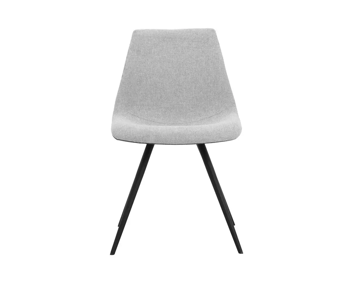 SUNPAN LIPA DINING CHAIR - BLACK- BELFAST HEATHER GREY 112263 belleville