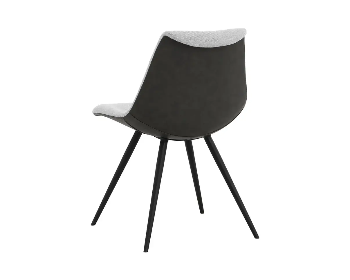 SUNPAN LIPA DINING CHAIR - BLACK- BELFAST HEATHER GREY 112263 belleville