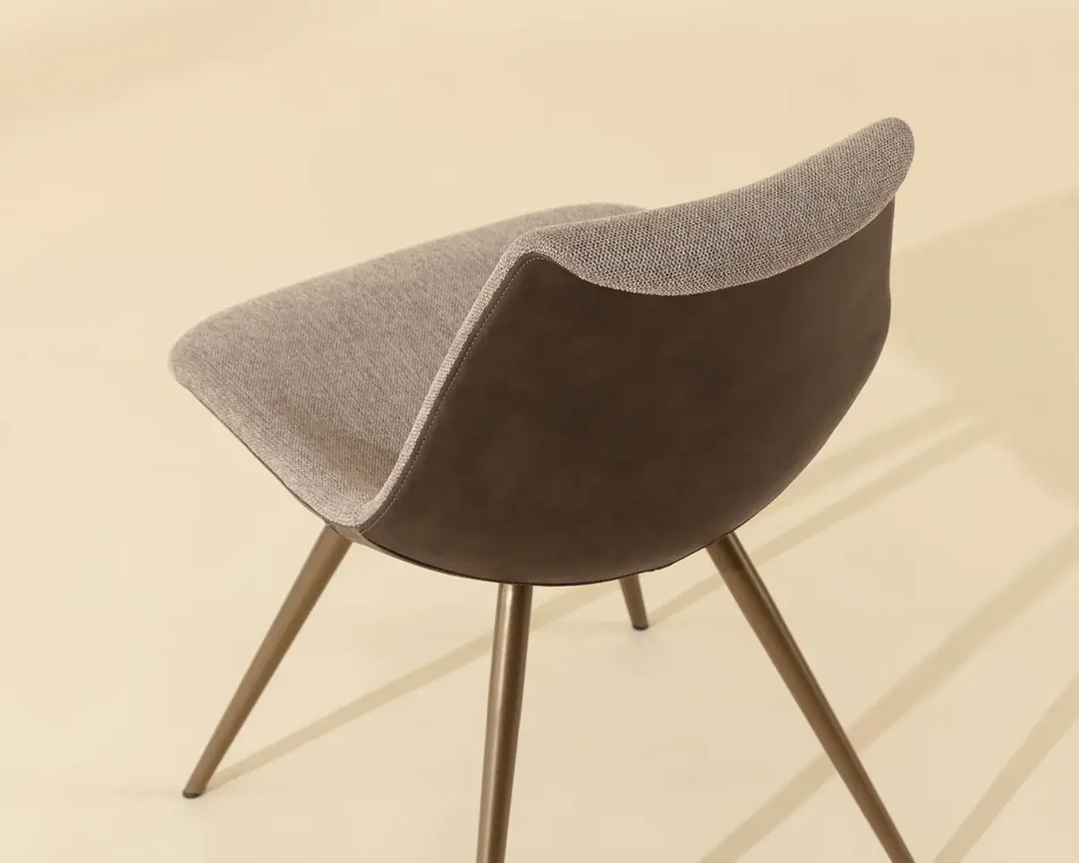 SUNPAN LIPA DINING CHAIR - ANTIQUE BRONZE - BELFAST OYSTER SHELL 112265 kitchener