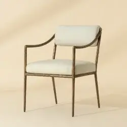 SUNPAN LETICIA DINING ARMCHAIR - GERALT LINEN 112313 montreal