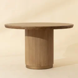 SUNPAN KALLA DINING TABLE - ROUND - RUSTIC OAK - 48" 112365 belleville