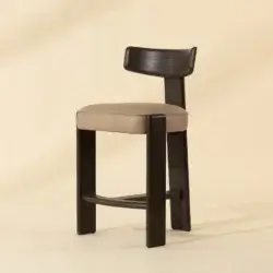 SUNPAN HORTON COUNTER STOOL - DARK BROWN - SAHARA SAND LEATHER 112395 edmonton