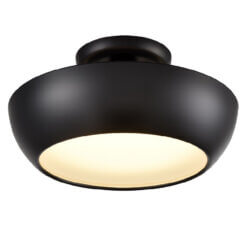 DVI LIGHTING ANTARES 12 " SEMI-FLUSH MOUNT EBONY DVP0611EB-VICE toronto