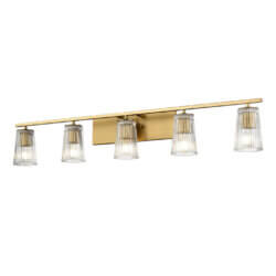 DVI LIGHTING LASALLE 5 LT VANITY BRASS DVP11355BR-RI kleinburg