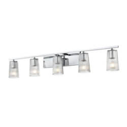 DVI LIGHTING LASALLE 5 LT VANITY CHROME DVP11355CH-RI vaughan