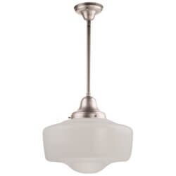 DVI LIGHTING SCHOOLHOUSE PENDANT SATIN NICKEL DVP7521SN aurora
