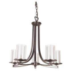 DVI LIGHTING ESSEX 5 LT CHANDELIER BUFFED NICKEL DVP9025BN-OP port perry