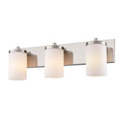DVI LIGHTING RIVERVIEW 3 LT VANITY SATIN NICKEL DVP14043SN-OP nobleton