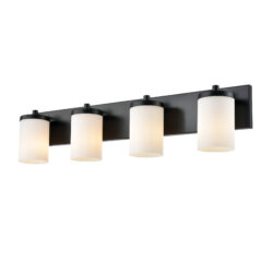 DVI LIGHTING RIVERVIEW 4 LT VANITY EBONY DVP14044EB-OP port elgin