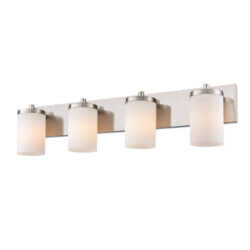 DVI LIGHTING RIVERVIEW 4 LT VANITY SATIN NICKEL DVP14044SN-OP midland