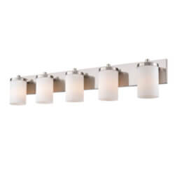 DVI LIGHTING RIVERVIEW 5 LT VANITY SATIN NICKEL DVP14055SN-OP mississauga