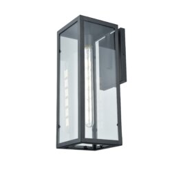 DVI LIGHTING BAKER STREET OUTDOOR 17" WALL MOUNT DVP15672BK-CL niagara