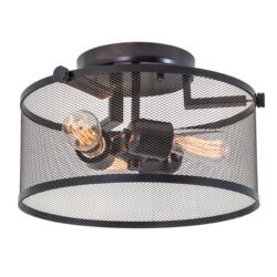 DVI LIGHTING GASTOWN SMALL 3 LT SEMI-FLUSH MOUNT DVP15711GR-N godridge