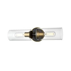 DVI LIGHTING BARKER 2 LIGHT VANITY BRASS DVP24722BR+GR-CL kingston