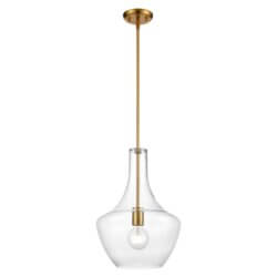 DVI LIGHTING ST. JULIAN 12" PENDANT BRASS DVP25810BR-CL quebec city