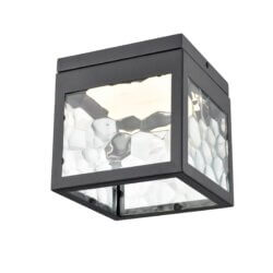 DVI LIGHTING BISHOP LED OUTDOOR FLUSH MOUNT DVP26970BK-HNC kelowna