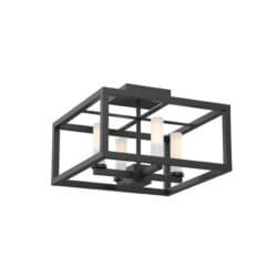 DVI LIGHTING SAMBRE 4 LT SEMI-FLUSH MOUNT EBONY DVP28112EB-OP port perry