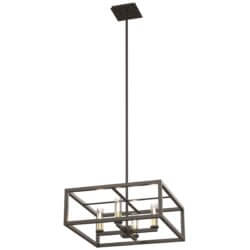 DVI LIGHTING SAMBRE 4 LIGHT PENDANT GRAPHITE DVP28120MF/GR-CL montreal