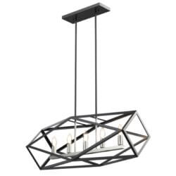 DVI LIGHTING POLYGON 5 LT LINEAR SATIN NICKEL DVP29502SN/GR kleinburg