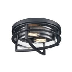 DVI LIGHTING FIVE POINTS OUTDOOR FLUSH MOUNT DVP29974BK-CL oakville