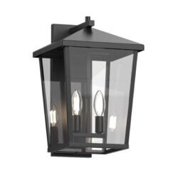 DVI LIGHTING LAURENTIAN 2 LT OUTDOOR SCONCE DVP30091BK-CL bracebridge