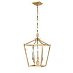 DVI LIGHTING LUNDY'S LANE 3 LT PENDANT BRASS DVP30147MF+BR milton