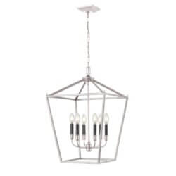 DVI LIGHTING LUNDY'S LANE 6 LT FOYER SATIN NICKEL DVP30148MF+SN gravenhurst