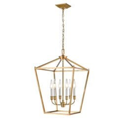 DVI LIGHTING LUNDY'S LANE 6 LT FOYER BRASS DVP30148MF+BR trenton