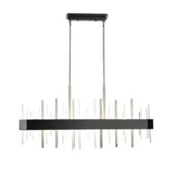 DVI LIGHTING CRYSTAL BOULEVARD LINEAR SATIN NICKEL DVP30302SN+GR-CRY port perry