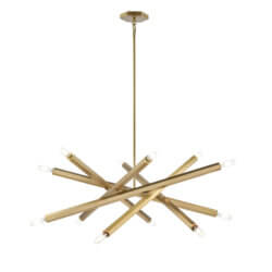 DVI LIGHTING KESTREL 12 LT CHANDELIER BRASS DVP30650BR king city