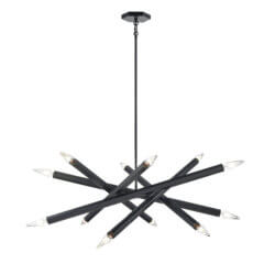 DVI LIGHTING KESTREL 12 LT CHANDELIER EBONY DVP30650EB woodbridge