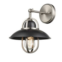 DVI LIGHTING PEGGY'S COVE SCONCE SATIN NICKEL DVP31001GR+SN aurora