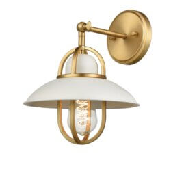 DVI LIGHTING PEGGY'S COVE SCONCE VENETIAN BRASS DVP31001MW+VBR midland