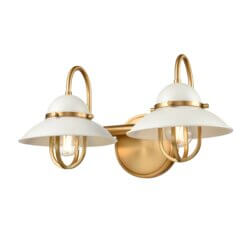 DVI LIGHTING PEGGY'S COVE 2 LT VANITY VENETIAN BRASS DVP31022MW+VBR belleville