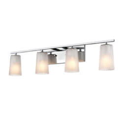 DVI LIGHTING LUCA 4 LIGHT VANITY CHROME DVP31344CH-RICE montreal