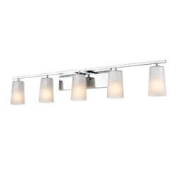 DVI LIGHTING LUCA 5 LIGHT VANITY CHROME DVP31355CH-RICE quebec city