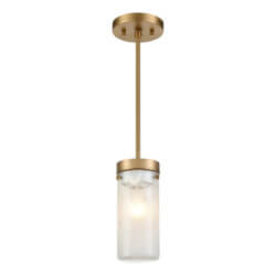 DVI LIGHTING BESSEMER 1 LT MINI PENDANT BRASS DVP32119BR-MS fredericton