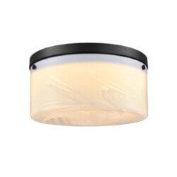 DVI LIGHTING BESSEMER 12" FLUSH MOUNT EBONY DVP32128EB-MS perth