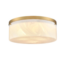 DVI LIGHTING BESSEMER 16" FLUSH MOUNT BRASS DVP32138BR-MS mississauga