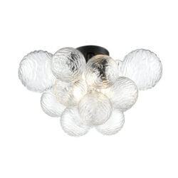 DVI LIGHTING COMET FLUSH MOUNT EBONY DVP32812EB-WVC toronto