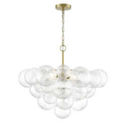 DVI LIGHTING COMET 4 LT CHANDELIER PAINTED SATIN BRASS DVP32823PSB-WVC kanata