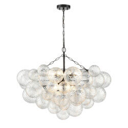 DVI LIGHTING COMET 6 LT CHANDELIER EBONY DVP32829EB-WVC vaughan