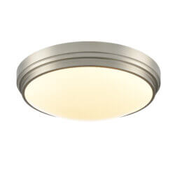 DVI LIGHTING ALGOMA 17" FLUSH MOUNT LCD SATIN NICKEL DVP33048SN-5CCT halifax