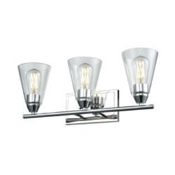 DVI LIGHTING LOUISBOURG 3 LT VANITY DVP34343CH-CL burlington
